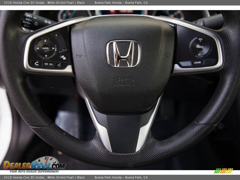 2018 Honda Civic EX Sedan White Orchid Pearl / Black Photo #15