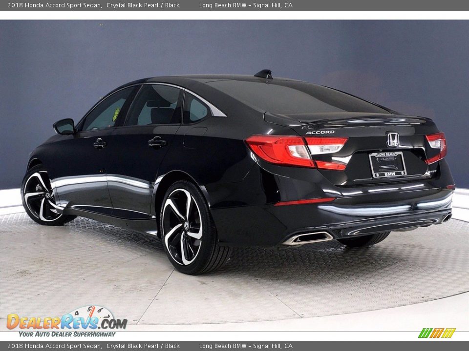 2018 Honda Accord Sport Sedan Crystal Black Pearl / Black Photo #10