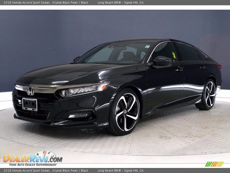 2018 Honda Accord Sport Sedan Crystal Black Pearl / Black Photo #12