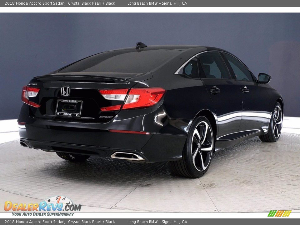 2018 Honda Accord Sport Sedan Crystal Black Pearl / Black Photo #13