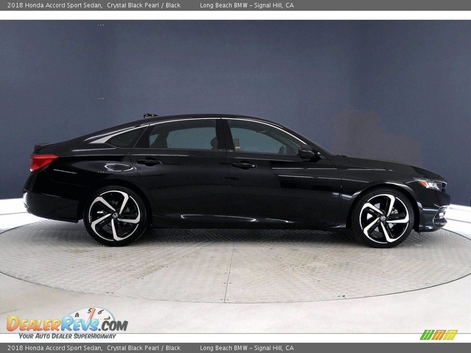 2018 Honda Accord Sport Sedan Crystal Black Pearl / Black Photo #14