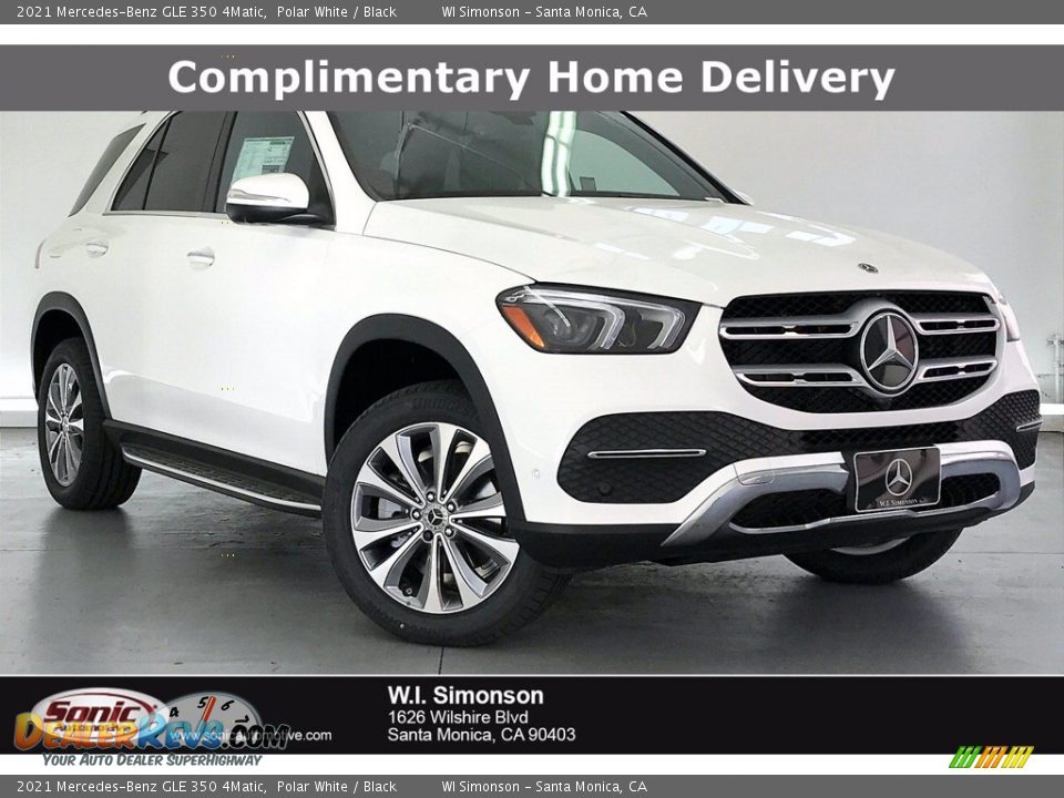 2021 Mercedes-Benz GLE 350 4Matic Polar White / Black Photo #1