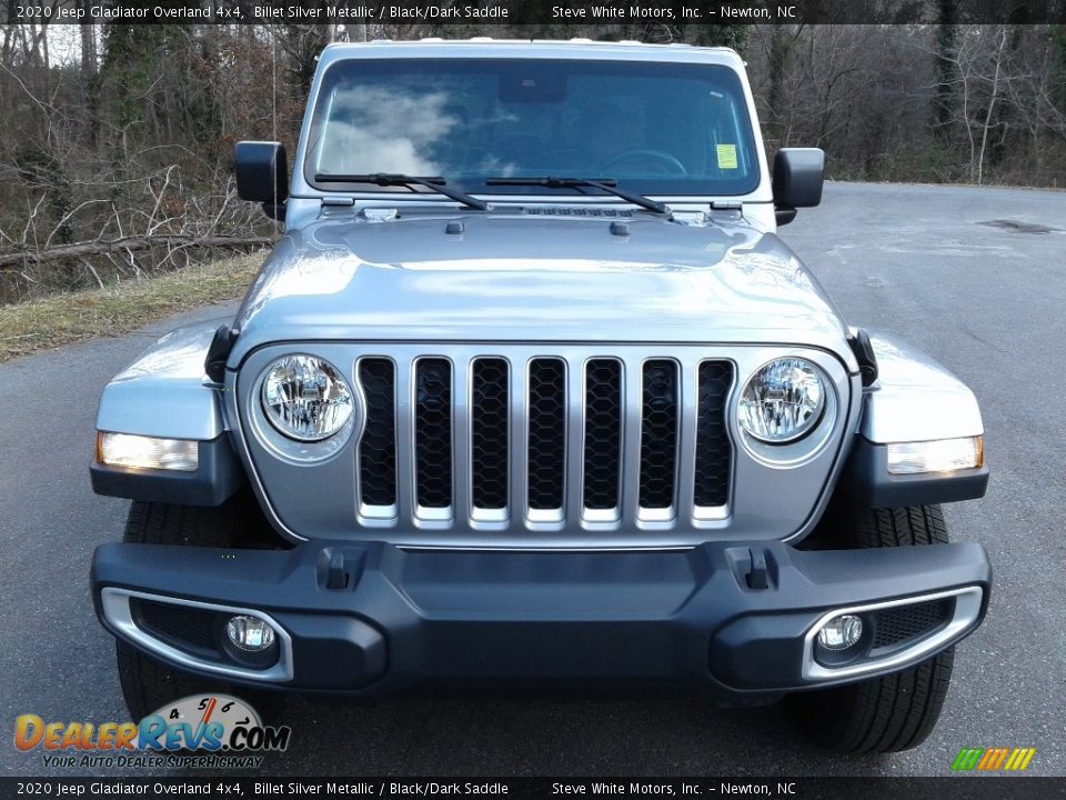 2020 Jeep Gladiator Overland 4x4 Billet Silver Metallic / Black/Dark Saddle Photo #3