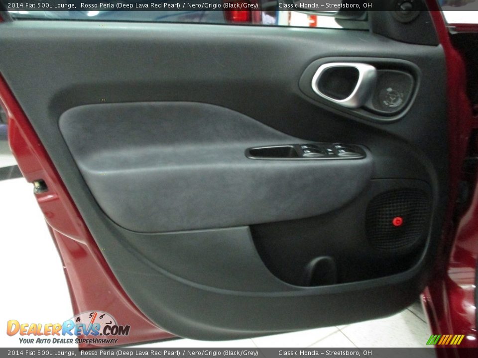 2014 Fiat 500L Lounge Rosso Perla (Deep Lava Red Pearl) / Nero/Grigio (Black/Grey) Photo #9