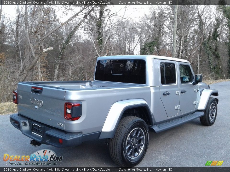 2020 Jeep Gladiator Overland 4x4 Billet Silver Metallic / Black/Dark Saddle Photo #6