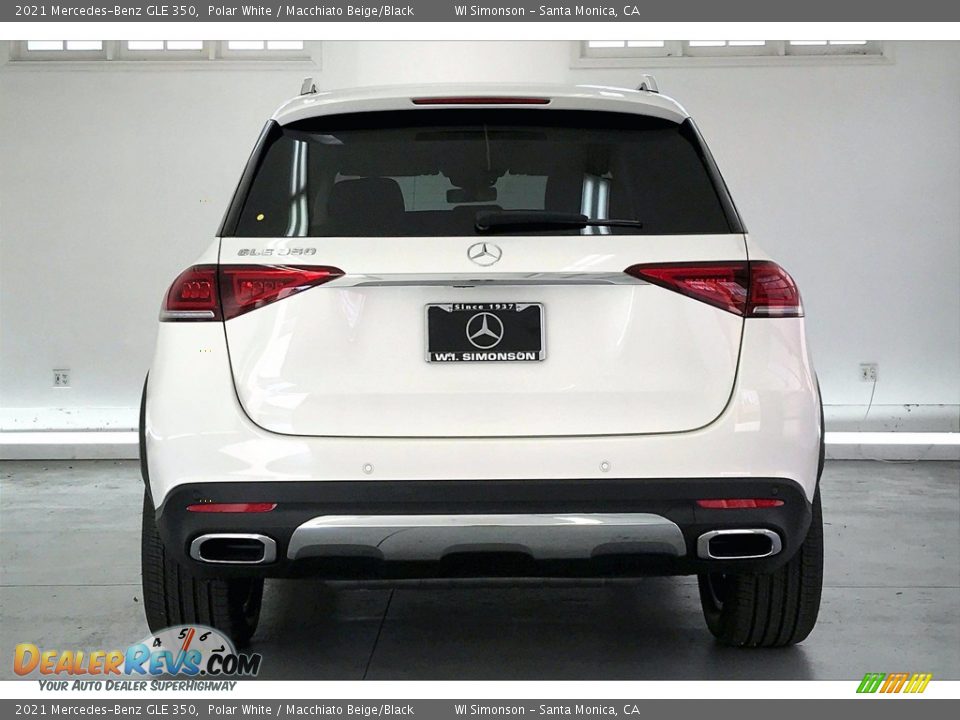 2021 Mercedes-Benz GLE 350 Polar White / Macchiato Beige/Black Photo #3