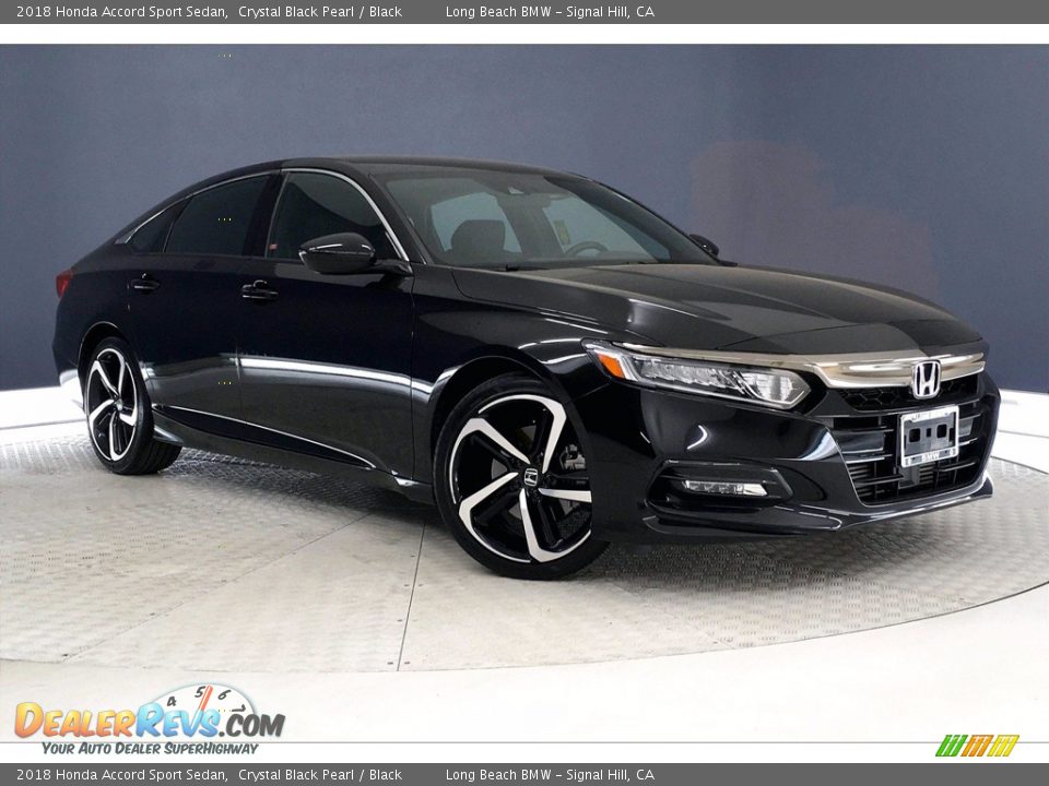 2018 Honda Accord Sport Sedan Crystal Black Pearl / Black Photo #36