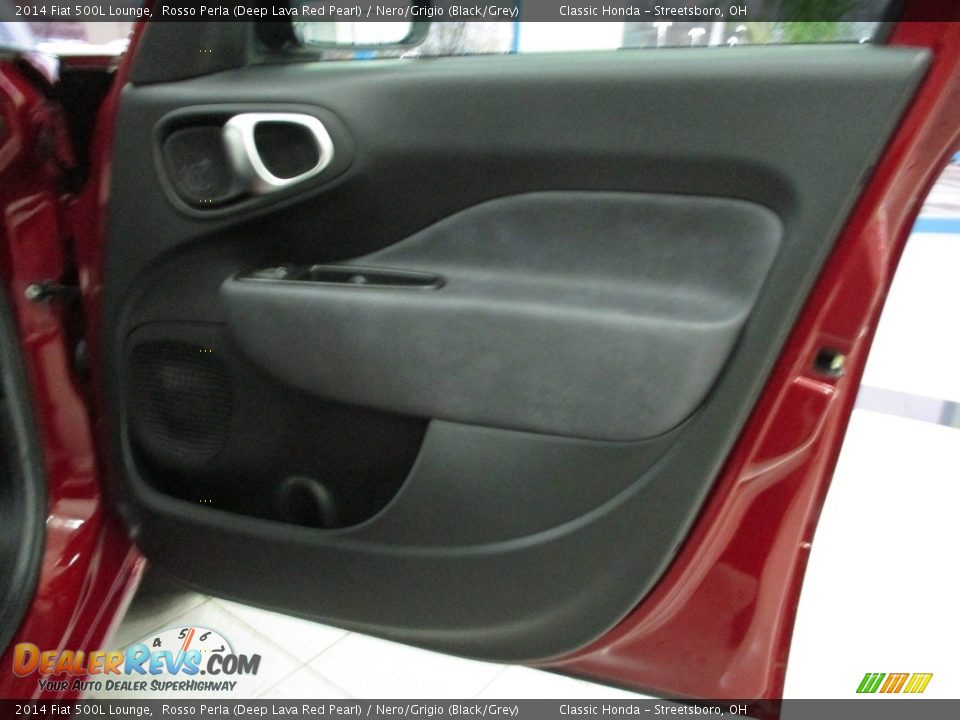 2014 Fiat 500L Lounge Rosso Perla (Deep Lava Red Pearl) / Nero/Grigio (Black/Grey) Photo #11