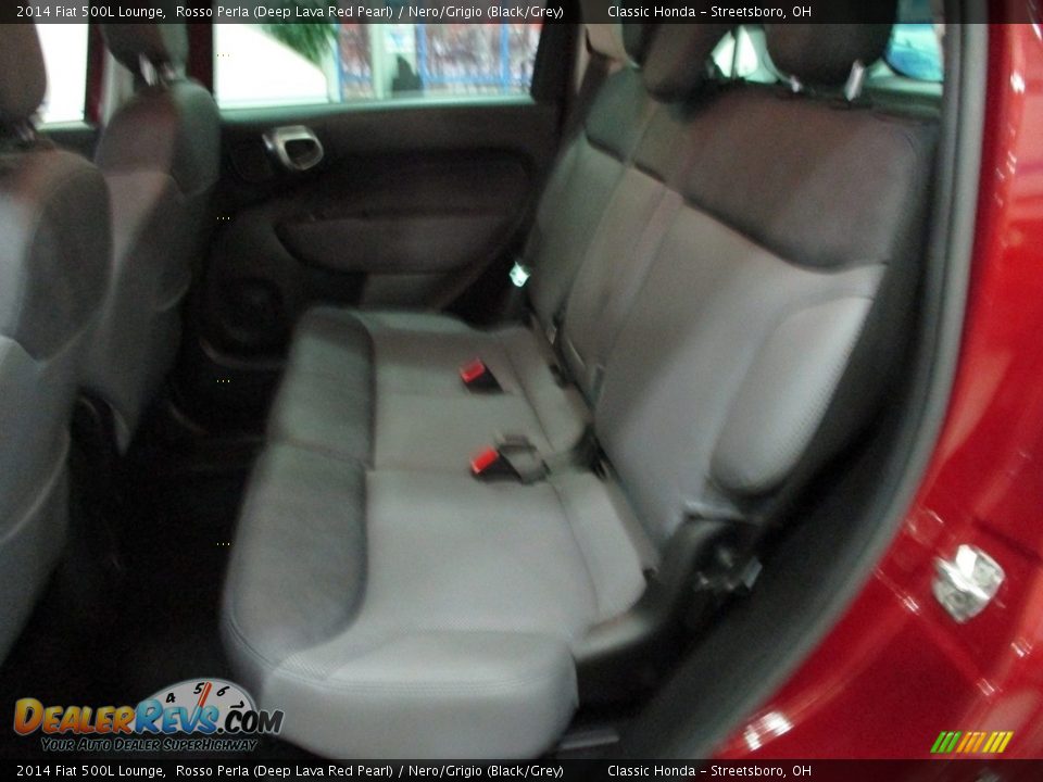 2014 Fiat 500L Lounge Rosso Perla (Deep Lava Red Pearl) / Nero/Grigio (Black/Grey) Photo #15