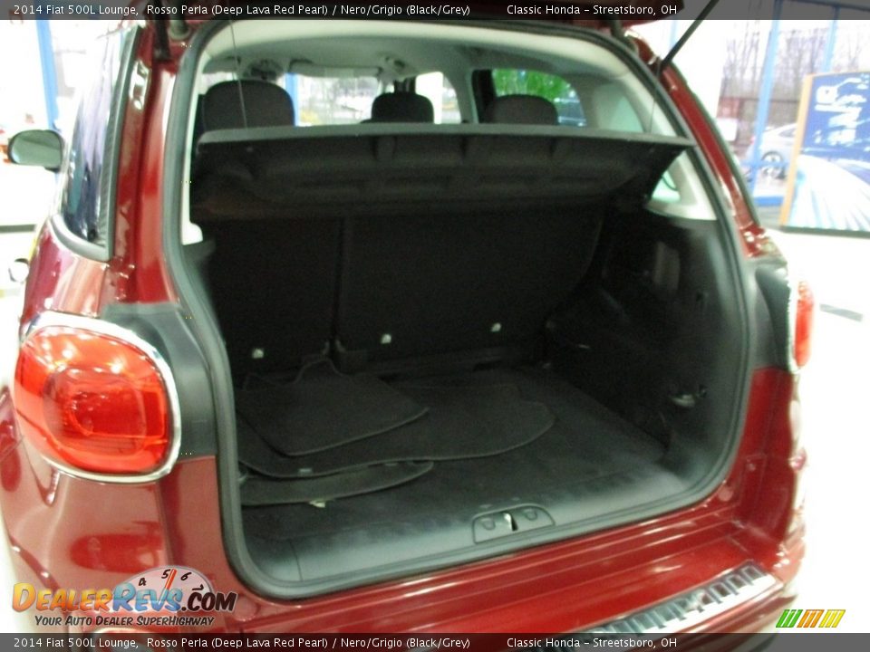 2014 Fiat 500L Lounge Rosso Perla (Deep Lava Red Pearl) / Nero/Grigio (Black/Grey) Photo #29