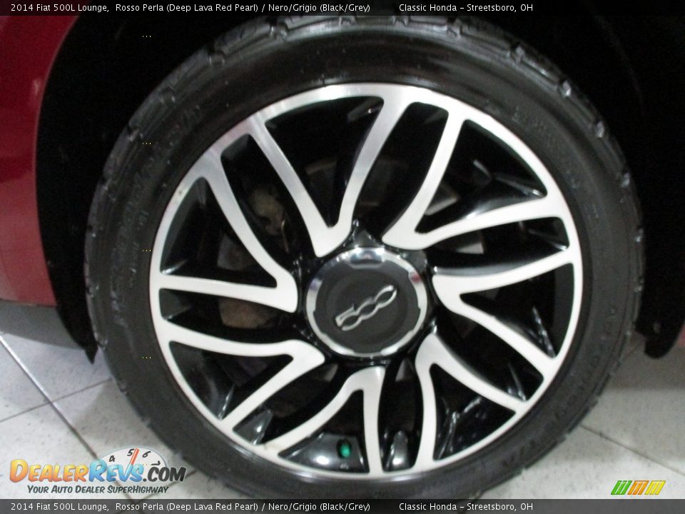 2014 Fiat 500L Lounge Rosso Perla (Deep Lava Red Pearl) / Nero/Grigio (Black/Grey) Photo #31