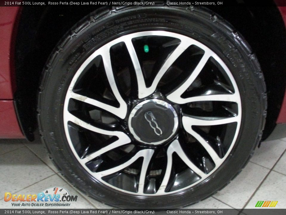 2014 Fiat 500L Lounge Rosso Perla (Deep Lava Red Pearl) / Nero/Grigio (Black/Grey) Photo #32