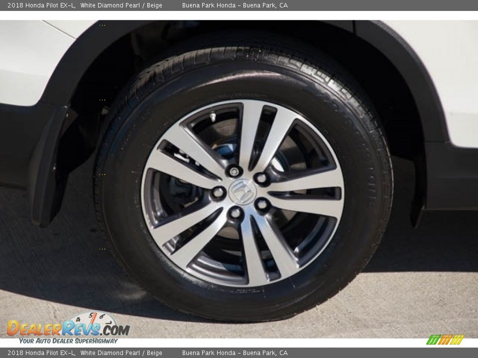 2018 Honda Pilot EX-L White Diamond Pearl / Beige Photo #36