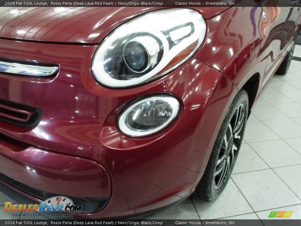 2014 Fiat 500L Lounge Rosso Perla (Deep Lava Red Pearl) / Nero/Grigio (Black/Grey) Photo #35