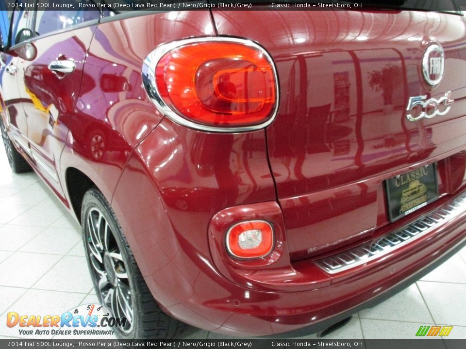 2014 Fiat 500L Lounge Rosso Perla (Deep Lava Red Pearl) / Nero/Grigio (Black/Grey) Photo #36