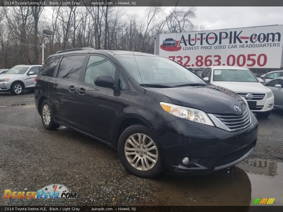 2014 Toyota Sienna XLE Black / Light Gray Photo #1