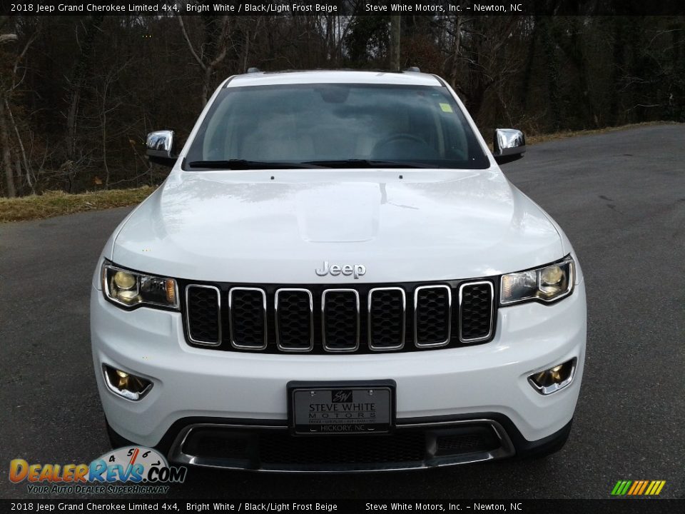 2018 Jeep Grand Cherokee Limited 4x4 Bright White / Black/Light Frost Beige Photo #3