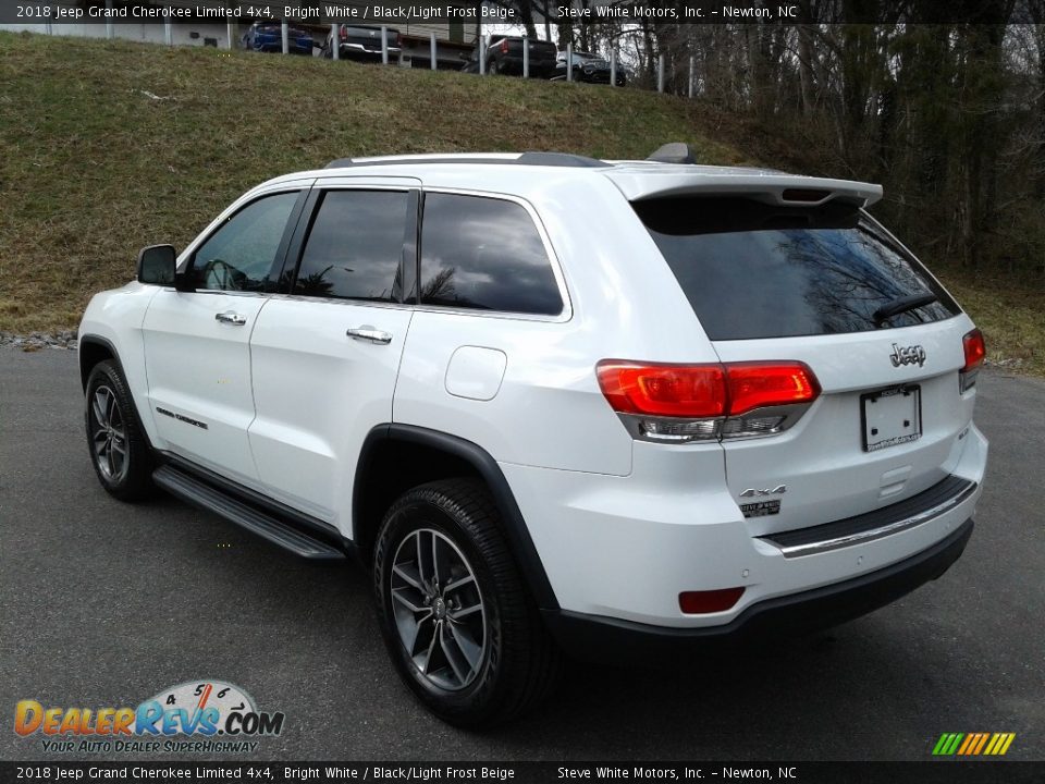 2018 Jeep Grand Cherokee Limited 4x4 Bright White / Black/Light Frost Beige Photo #8