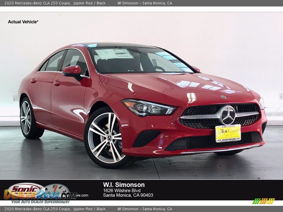 2020 Mercedes-Benz CLA 250 Coupe Jupiter Red / Black Photo #1