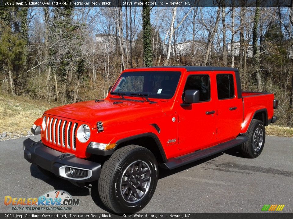 2021 Jeep Gladiator Overland 4x4 Firecracker Red / Black Photo #2