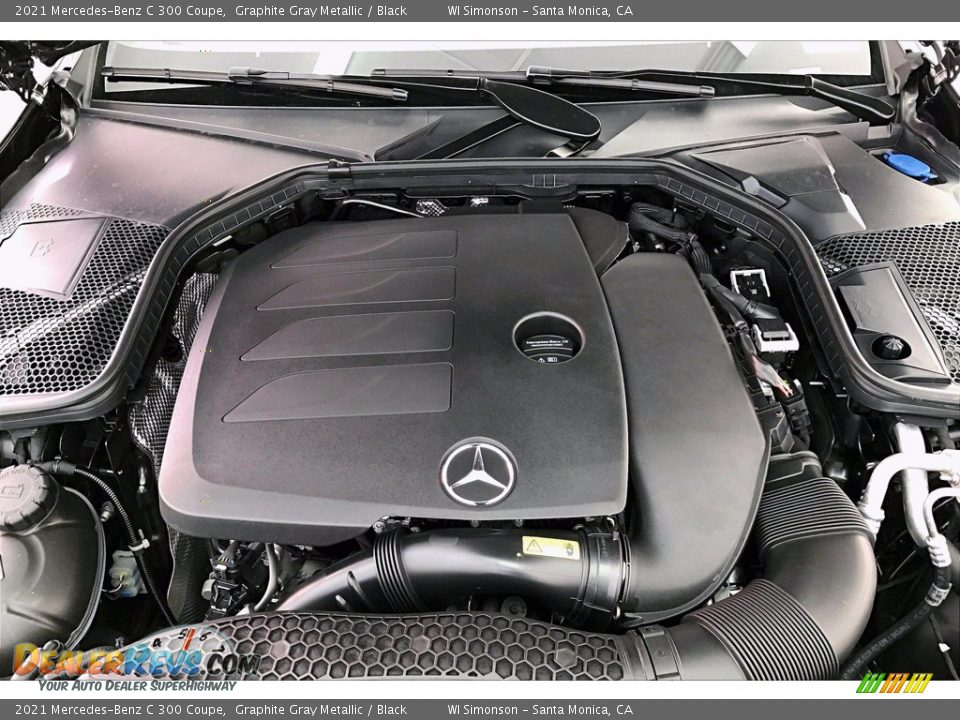 2021 Mercedes-Benz C 300 Coupe Graphite Gray Metallic / Black Photo #8