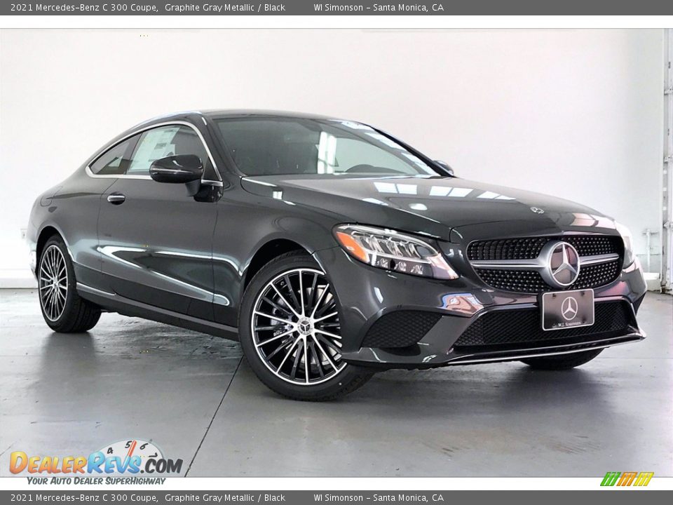 2021 Mercedes-Benz C 300 Coupe Graphite Gray Metallic / Black Photo #12