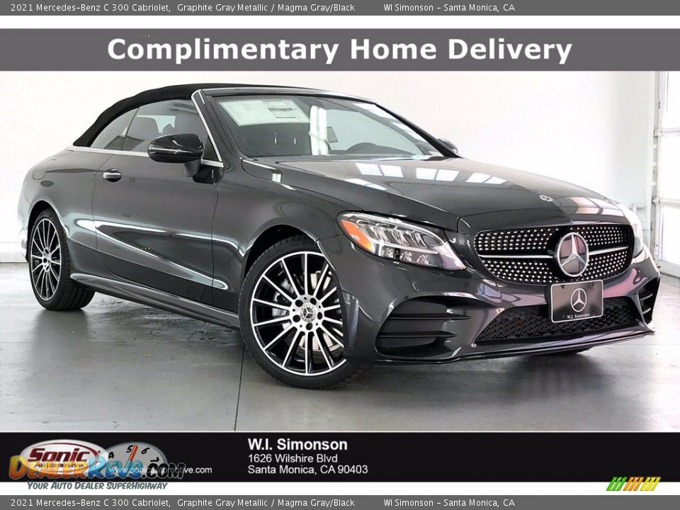 2021 Mercedes-Benz C 300 Cabriolet Graphite Gray Metallic / Magma Gray/Black Photo #1