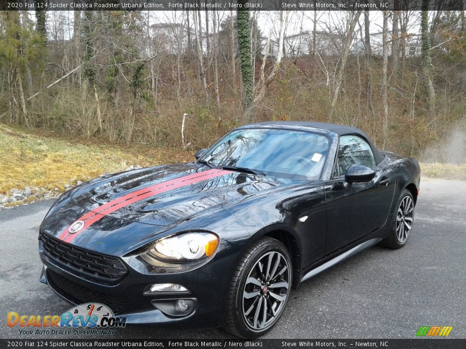 2020 Fiat 124 Spider Classica Roadster Urbana Edition Forte Black Metallic / Nero (Black) Photo #4