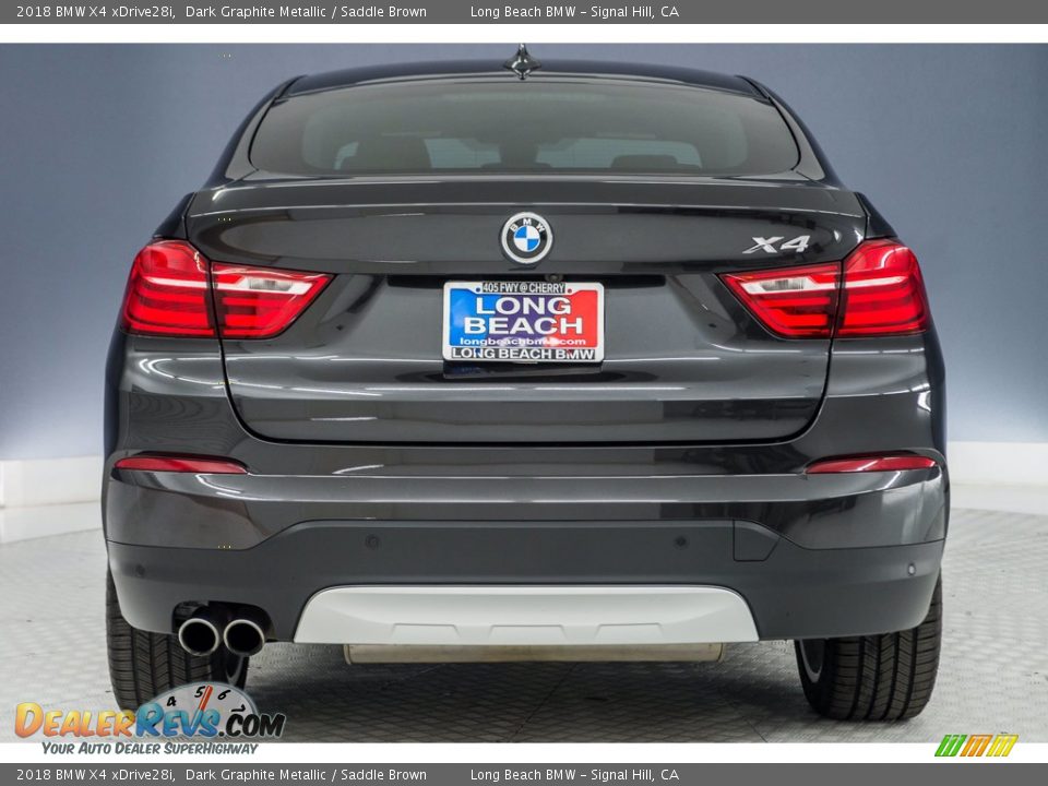 2018 BMW X4 xDrive28i Dark Graphite Metallic / Saddle Brown Photo #3