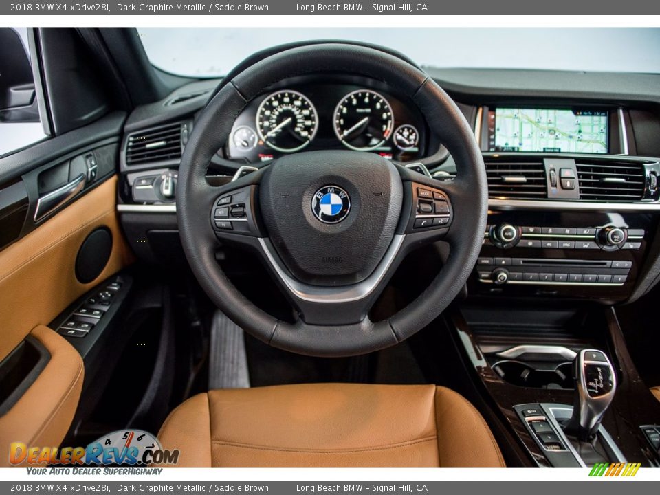 2018 BMW X4 xDrive28i Dark Graphite Metallic / Saddle Brown Photo #4