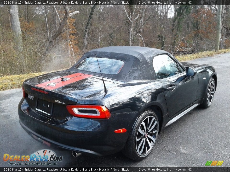 2020 Fiat 124 Spider Classica Roadster Urbana Edition Forte Black Metallic / Nero (Black) Photo #8