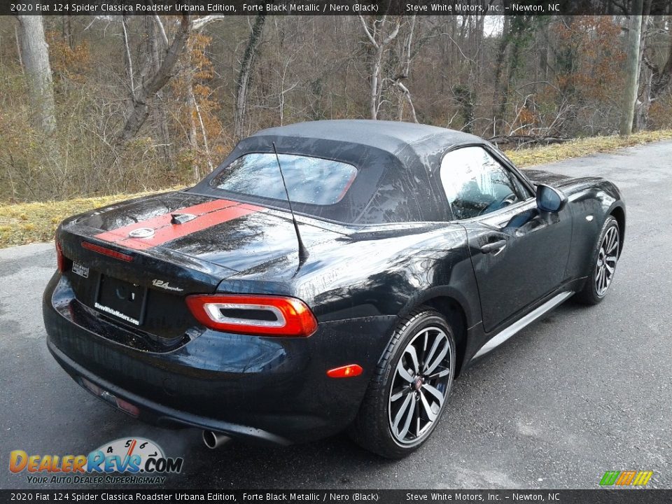 2020 Fiat 124 Spider Classica Roadster Urbana Edition Forte Black Metallic / Nero (Black) Photo #9