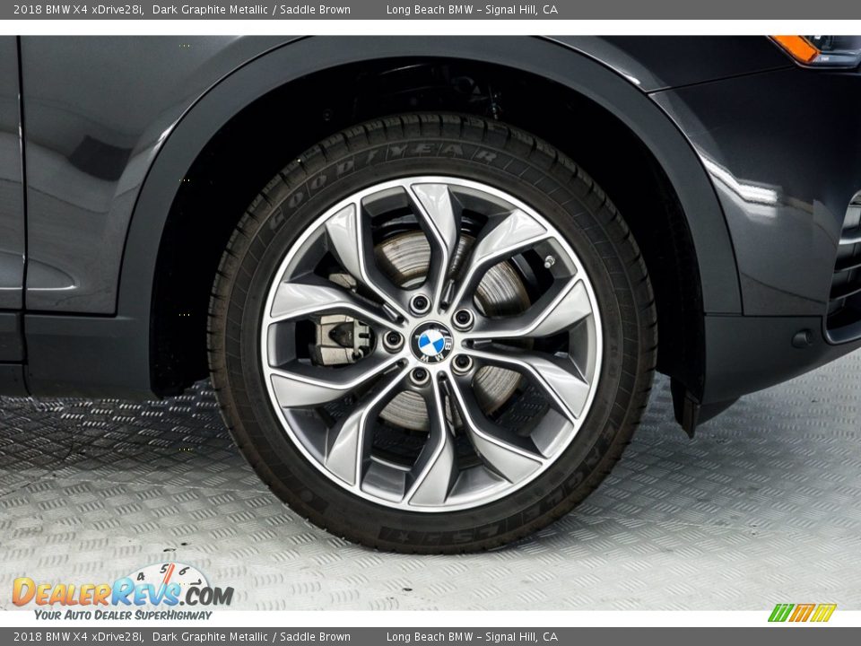 2018 BMW X4 xDrive28i Dark Graphite Metallic / Saddle Brown Photo #9