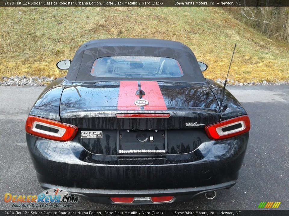 2020 Fiat 124 Spider Classica Roadster Urbana Edition Forte Black Metallic / Nero (Black) Photo #10