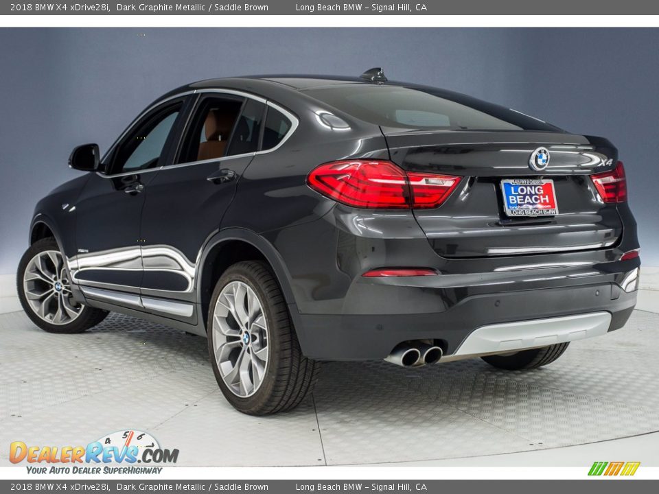 2018 BMW X4 xDrive28i Dark Graphite Metallic / Saddle Brown Photo #10