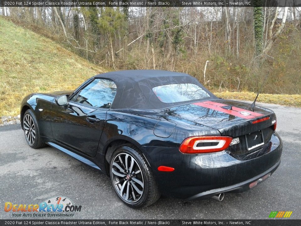 2020 Fiat 124 Spider Classica Roadster Urbana Edition Forte Black Metallic / Nero (Black) Photo #11