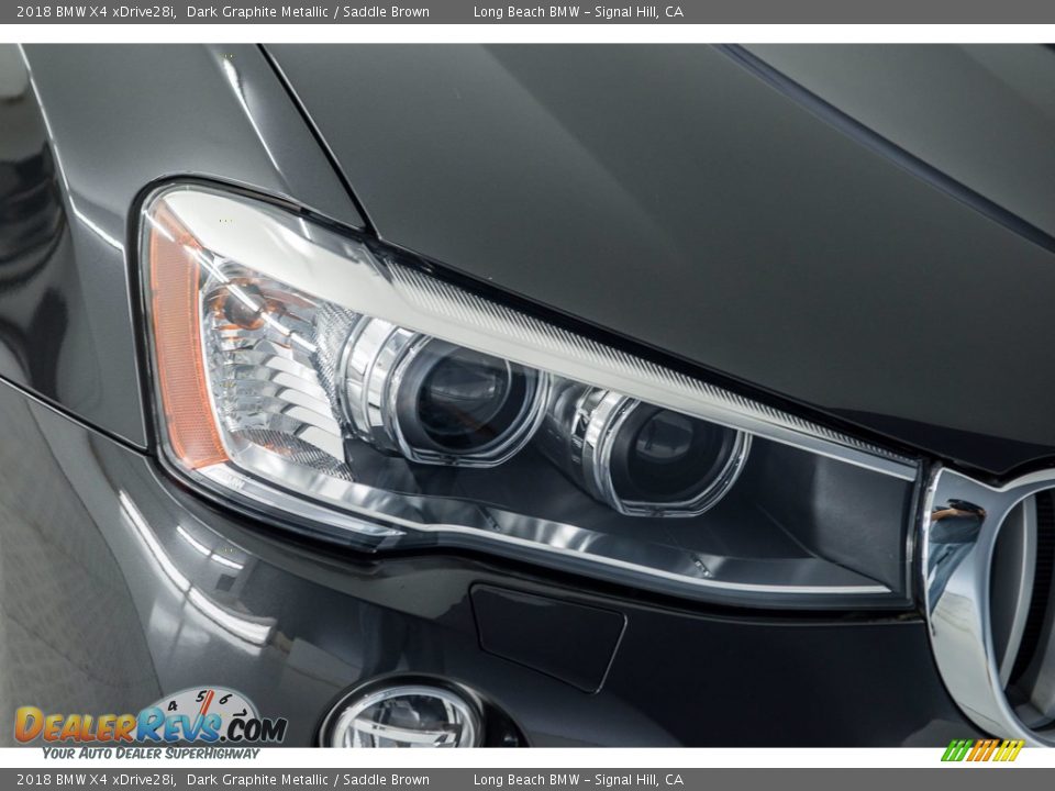 2018 BMW X4 xDrive28i Dark Graphite Metallic / Saddle Brown Photo #23