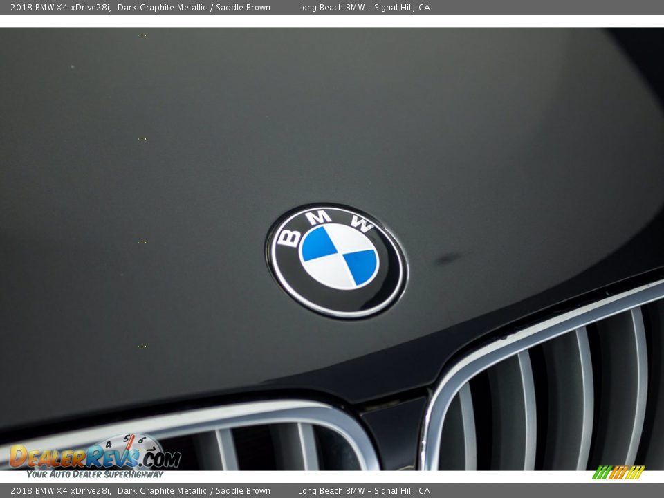 2018 BMW X4 xDrive28i Dark Graphite Metallic / Saddle Brown Photo #24