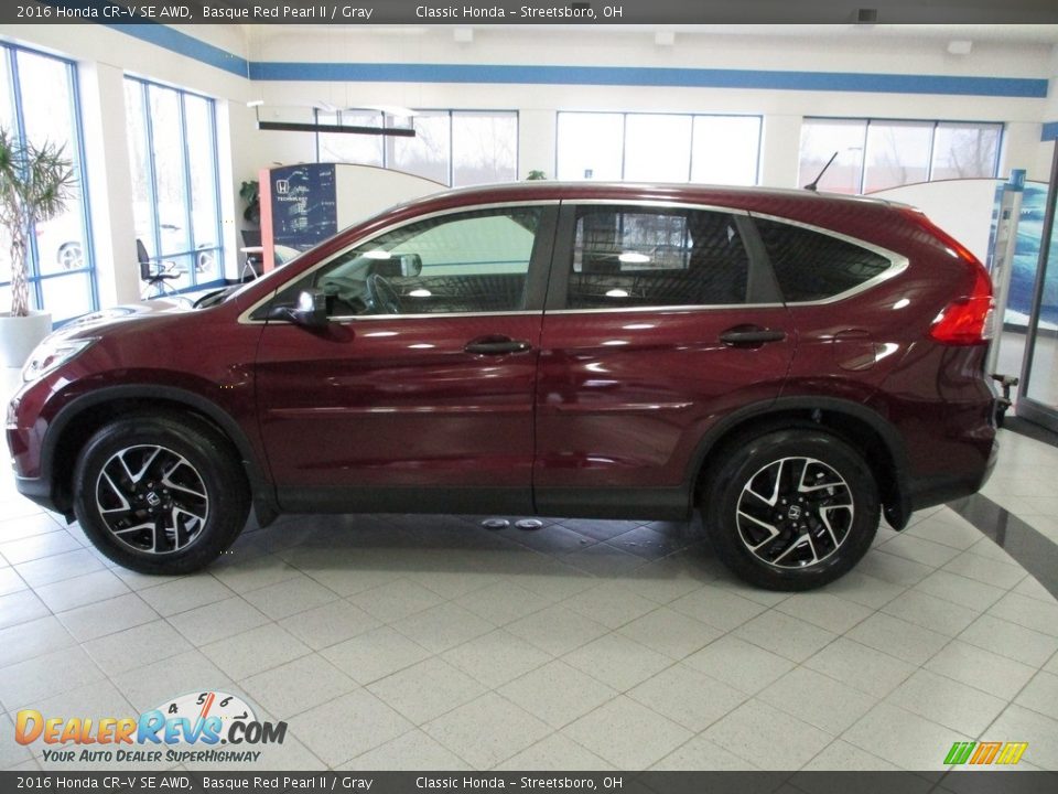 2016 Honda CR-V SE AWD Basque Red Pearl II / Gray Photo #9