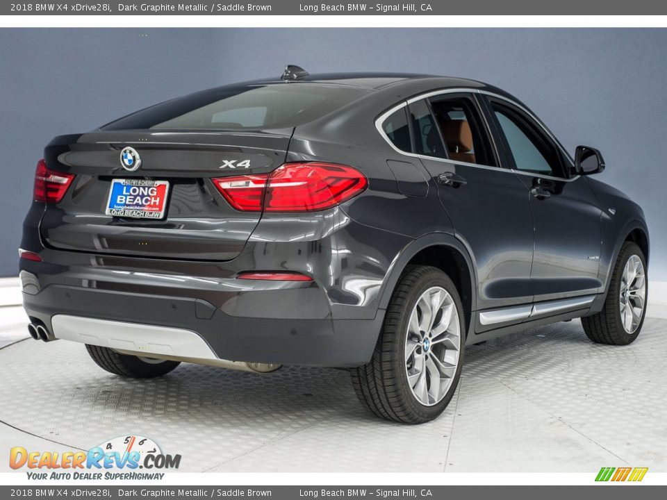 2018 BMW X4 xDrive28i Dark Graphite Metallic / Saddle Brown Photo #28