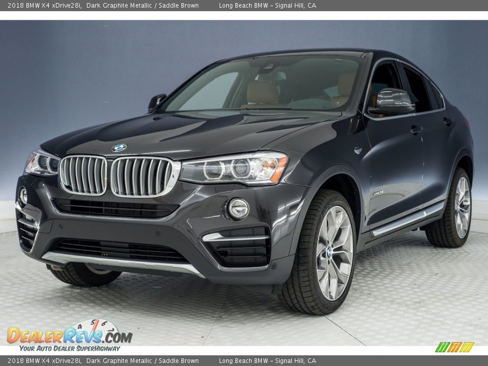 2018 BMW X4 xDrive28i Dark Graphite Metallic / Saddle Brown Photo #29