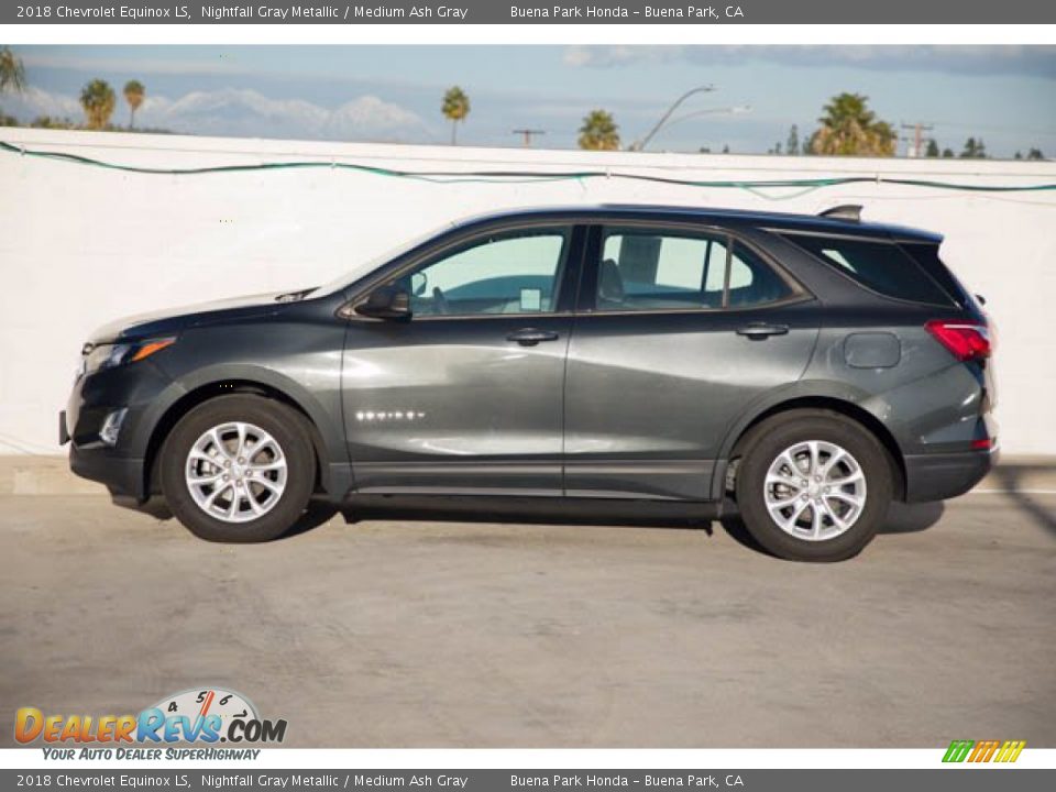 2018 Chevrolet Equinox LS Nightfall Gray Metallic / Medium Ash Gray Photo #8