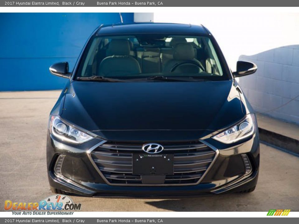 2017 Hyundai Elantra Limited Black / Gray Photo #7