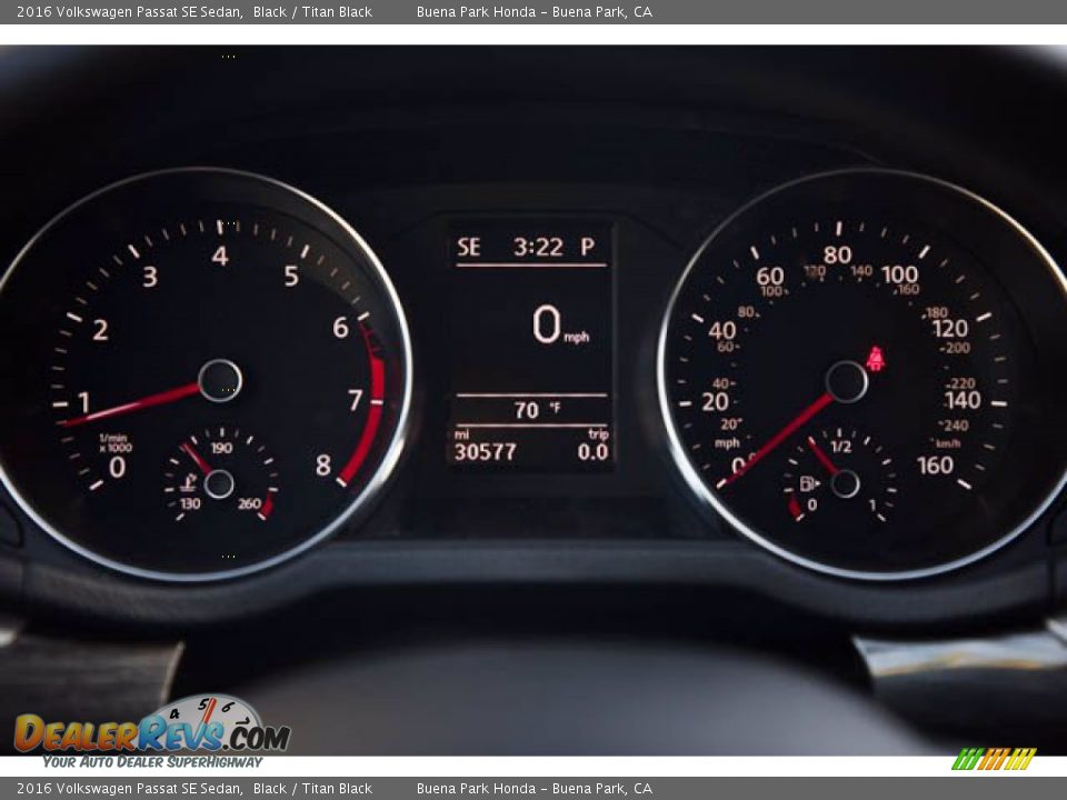 2016 Volkswagen Passat SE Sedan Gauges Photo #28