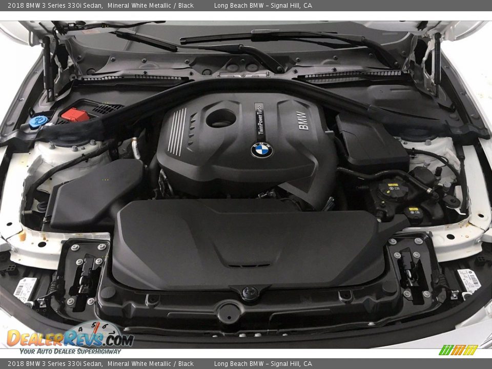 2018 BMW 3 Series 330i Sedan Mineral White Metallic / Black Photo #9