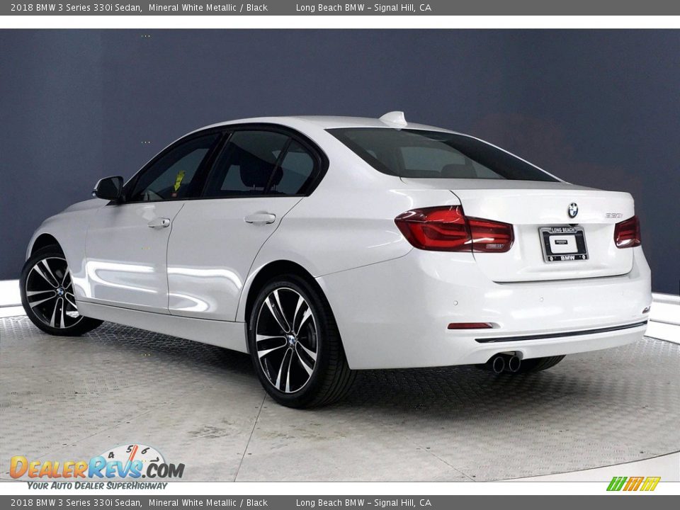 2018 BMW 3 Series 330i Sedan Mineral White Metallic / Black Photo #10