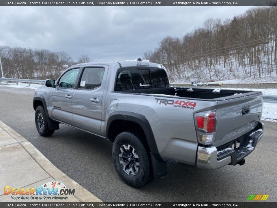 2021 Toyota Tacoma TRD Off Road Double Cab 4x4 Silver Sky Metallic / TRD Cement/Black Photo #2