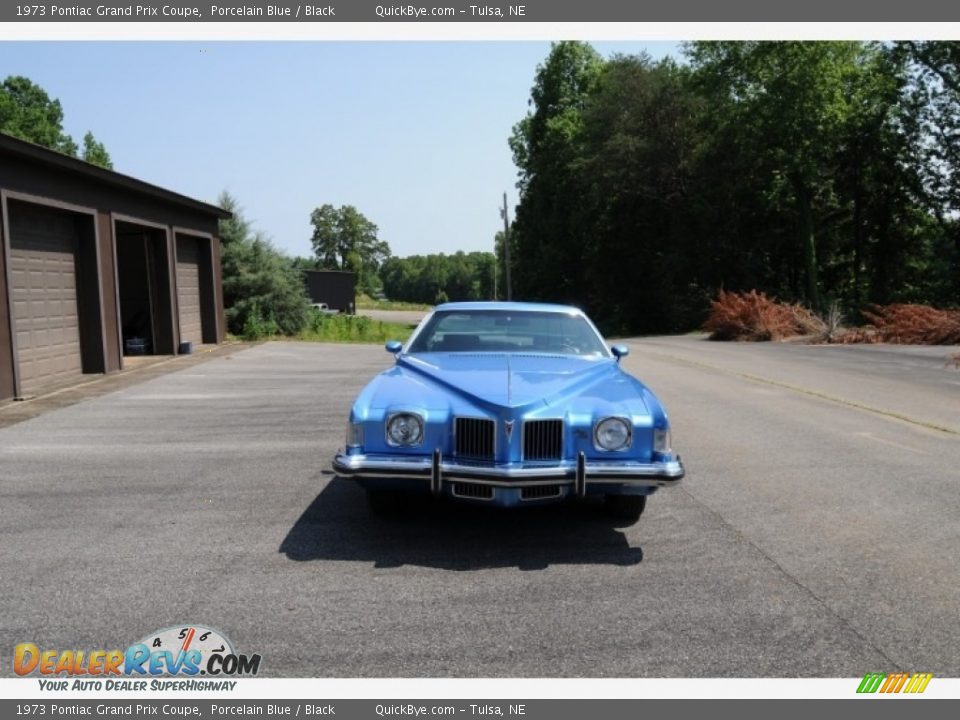 1973 Pontiac Grand Prix Coupe Porcelain Blue / Black Photo #2