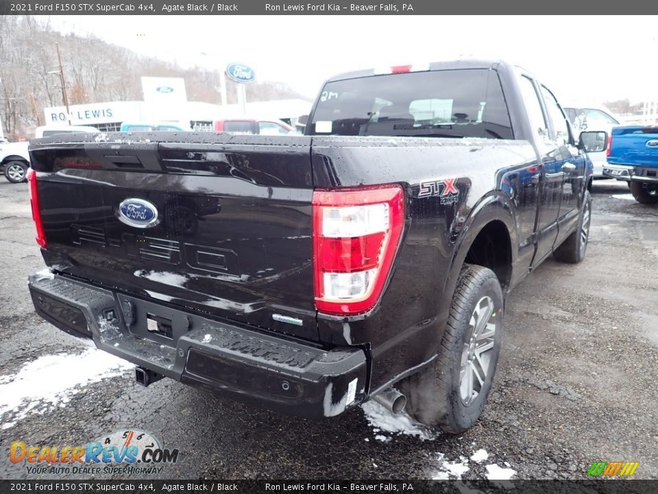 2021 Ford F150 STX SuperCab 4x4 Agate Black / Black Photo #2