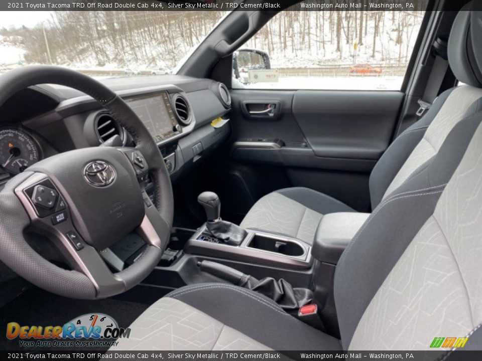 2021 Toyota Tacoma TRD Off Road Double Cab 4x4 Silver Sky Metallic / TRD Cement/Black Photo #4